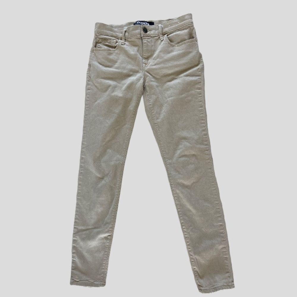 Express Stretch Leggings Mid Rise 2P Cream